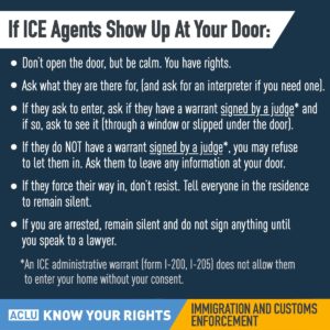 ACLU ICE immigration